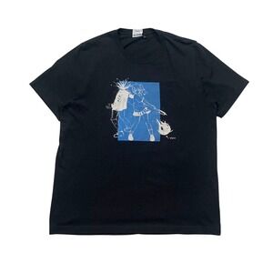 Skinhead T Shirt Black Graphic Anime Manga Style XL Harajuku Archive Japanese